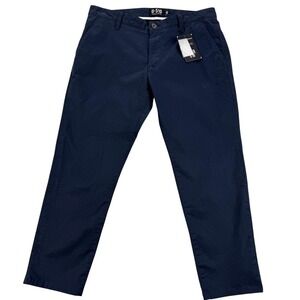 Under 510 Premium Cotton Chino Pants Mens 32x25 Blue Stretch Office Casual